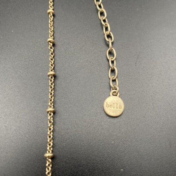 Vintage Necklace Bohemian Signed Bella Jack White Stone Crystal 2 Strand 32” - Picture 4 of 8